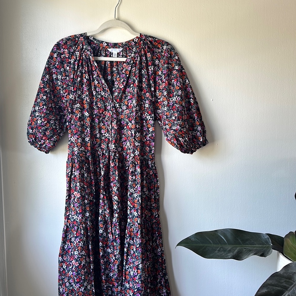 Floral prairie style dress